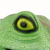 Funny Green Lizard Head Mask Full Head Latex Mask Halloween Masquerade Fancy Dress Up Party Cosplay Prop