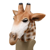 Giraffe Latex Mask Animal Deer Halloween Masquerade Fancy Dress Party Mask Cosplay Prop