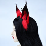 Hazbin Hotel Alastor Headbands Headgear Fox Ears Hairhoop Cosplay Prop Hair Accessories