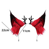 Hazbin Hotel Alastor Headbands Headgear Fox Ears Hairhoop Cosplay Prop Hair Accessories