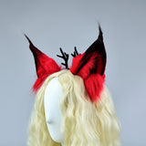 Hazbin Hotel Alastor Headbands Headgear Fox Ears Hairhoop Cosplay Prop Hair Accessories