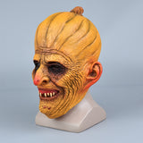 Horror Pumpkin Face Head Mask Halloween Masquerade Fancy Dress Up Party Cosplay Prop