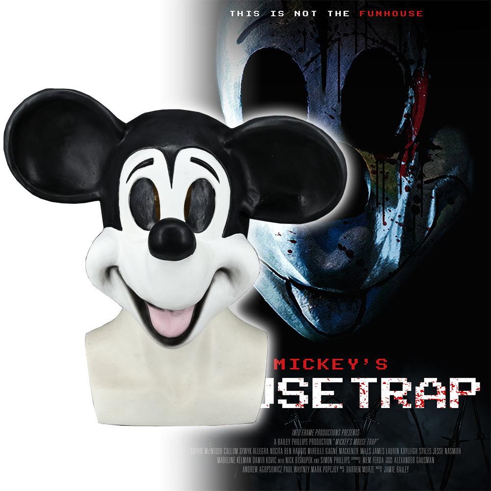 Mickey's Mouse Trap Latex Mask Full Head Halloween Masquerade Fancy Dr ...