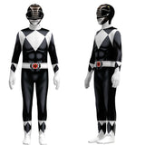 Mighty Morphin Power Rangers Jumpsuit Cosplay Costume Halloween Carnival Dress Up Outfits