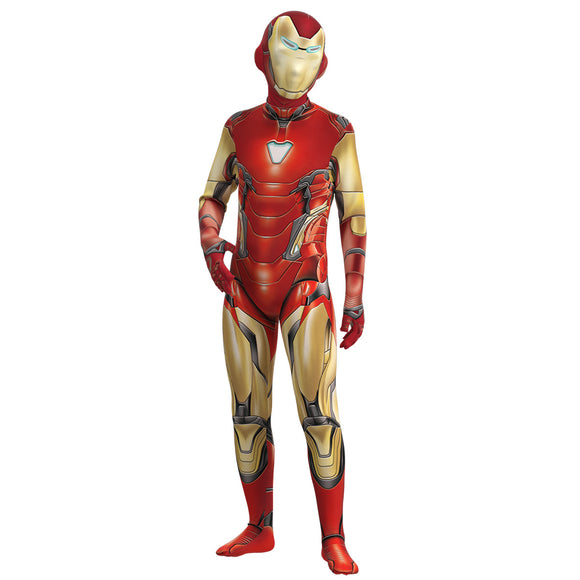 Iron Man Jumpsuit Cosplay Costume Superhero Halloween Carnival Dress Up Outfits