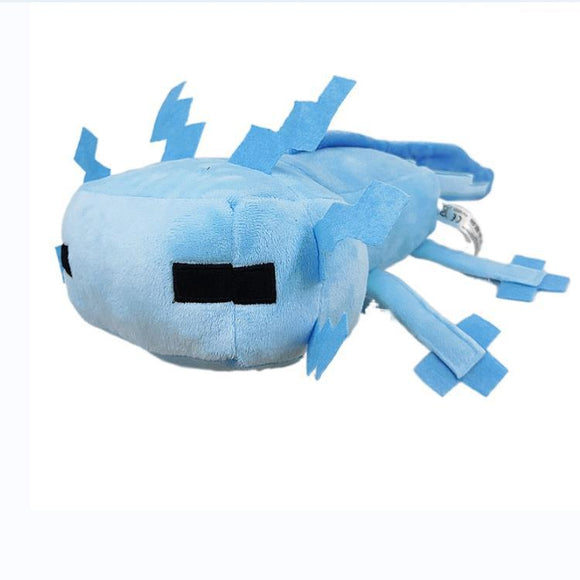 Minecraft Axolotls Rare Uncommon Plush Toy Soft Stuffed Doll Holiday Gifts - Blue
