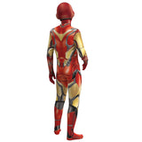 Iron Man Jumpsuit Cosplay Costume Superhero Halloween Carnival Dress Up Outfits