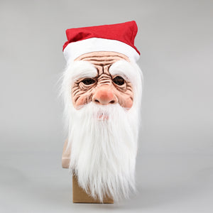 Santa Claus Mask Breathable Half Face Mask Halloween Christmas Masquerade Fancy Party Cosplay Prop