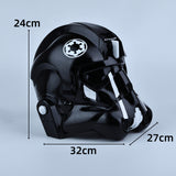 Star Wars: Squadrons Tie Pilot Mask Full Head Helmet Halloween Masquerade Party Cosplay Prop