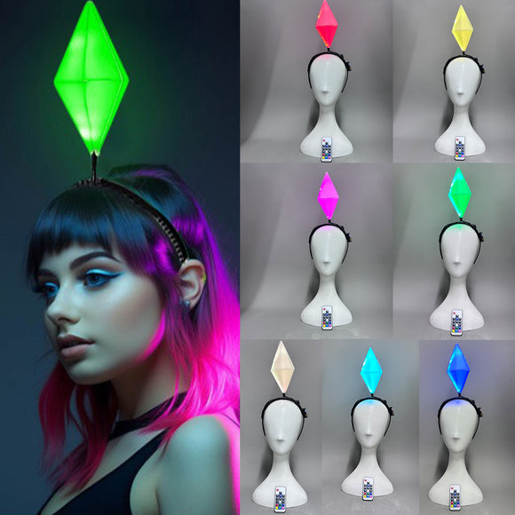 The Sims Headbands Glowing Diamond Headgear Cosplay Costume Prop Hair Accessories