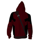 BFJmz Marvel Deadpool 3D Printing Coat Zipper Coat Leisure Sports Sweater  Autumn And Winter - BFJ Cosmart