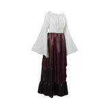 BFJFY Women Ladies Retro Long Skirt Dress Long Robe Ball Evening Skirt Halloween Suit Costume - BFJ Cosmart