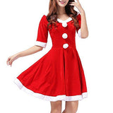 BFJFY Women Santa Claus Cosplay Costume Halloween Christmas Fancy Dress - BFJ Cosmart