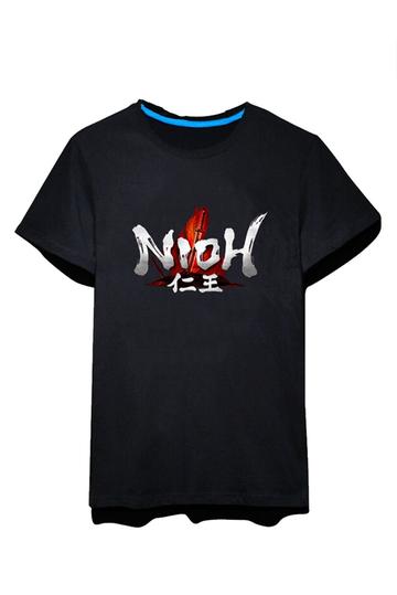 BFJFY Men's Nioh Game Logo T-shirt-nioh Cosplay Costume - BFJ Cosmart