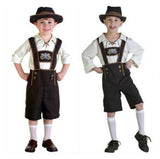 BFJFY Boys Oktoberfest Costume Kids Lederhosen For Halloween Cosplay - BFJ Cosmart