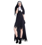 BFJFY Womens Dreadful Zombie Nuns Costume Halloween Cosplay Fancy Dress - BFJ Cosmart