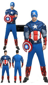 BFJFY Men's Halloween Superhero Captain America Cosplay Costume - BFJ Cosmart