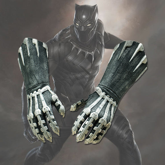 A Pair of Two Black Panther Claws Gloves Cosplay Costume Superhero Gloves Halloween Props - BFJ Cosmart