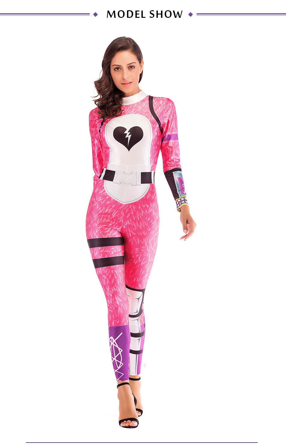 Fortnite Halloween Cuddle Team Leader Pink Bear Cosplay Costume Jumpsu –  BFJ Cosmart