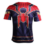 Avengers Infinity War T-Shirts Cosplay Iron Spiderman 3D Sports T-Shirt Short Sleeve Halloween Party - BFJ Cosmart
