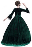 BFJFY Women Cosplay Medieval Pure Color Court High Waist Dress For Halloween - BFJ Cosmart