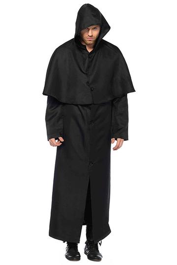 BFJFY Halloween Men's Hooded Robe Cloak Death Costume - BFJ Cosmart
