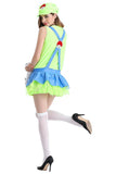 BFJFY Halloween Womens Super Mario Dress Bar Maid Cosplay Costume - BFJ Cosmart