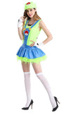 BFJFY Halloween Womens Super Mario Dress Bar Maid Cosplay Costume - BFJ Cosmart