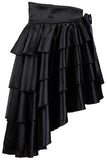 BFJFY Halloween Women's Burlesque Satin Ruffles High-low Dancing Skirt - BFJ Cosmart