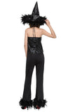 BFJFY Women Halloween Black Witch Trouser Cosplay Costume - BFJ Cosmart