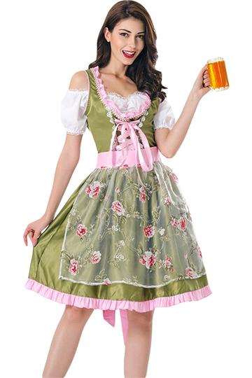 BFJFY Women Halloween Party Oktoberfest Maid Outfit Costume - BFJ Cosmart