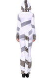 BFJFY Halloween Cosplay Striped Polar Bear Jumpsuit Costume For Women - BFJ Cosmart