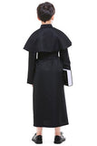BFJFY Halloween Boy's Church Pastor Costumes Choir Priest Black Cosplay Costume - BFJ Cosmart