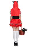 BFJFY Halloween Women's Little Red Riding Hood Fairy Tale Cosplay Costume - BFJ Cosmart