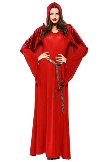 BFJFY Women Red Vampire Witch Dress Halloween Cosplay Costume - BFJ Cosmart
