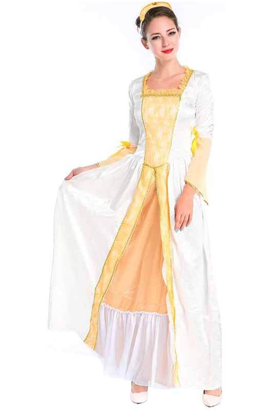 BFJFY Women's Retro Courts Queen Dress Costume Medieval Cosplay Costume - BFJ Cosmart
