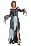 BFJFY Women Halloween Witch Cosplay Costume Long Skirt Shoulder - BFJ Cosmart