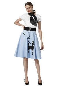 BFJFY Women Poodle Print Skirt Dress Halloween Costume - BFJ Cosmart