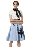 BFJFY Women Poodle Print Skirt Dress Halloween Costume - BFJ Cosmart