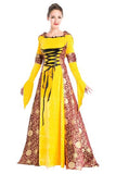 BFJFY Women 70s Dress European Retro Royal Noble Halloween Costume - BFJ Cosmart