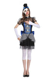 BFJFY Women Halloween Ghost Bride Cosplay Costume Devils Clown Costume - BFJ Cosmart