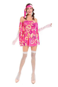 BFJFY Halloween Women's 70s Hippie Costumes Carnival Cosplay Fancy Dress - BFJ Cosmart