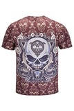 BFJFY Men's Halloween Skull Pattern Skeleton Printed T-shirt - BFJ Cosmart
