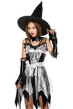 BFJFY Women‘s Halloween Witch Wizard Cosplay Dress Female Magician Costume - BFJ Cosmart