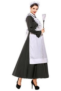 BFJFY Women's French Apron Maid Fancy Dress Manor Maid Halloween Uniform - BFJ Cosmart