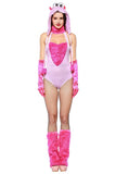 BFJFY Women Pink Animal Monster Cosplay Costume Outfit For Halloween - BFJ Cosmart