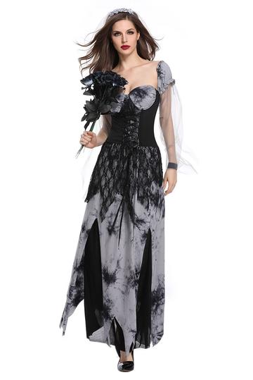 BFJFY Women's Halloween Cosplay Costume Evil Vampire Bride Performance Costume - BFJ Cosmart