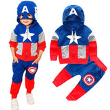 BFJFY Boys Halloween Costume Superhero Captain America Cospay Outfit - BFJ Cosmart