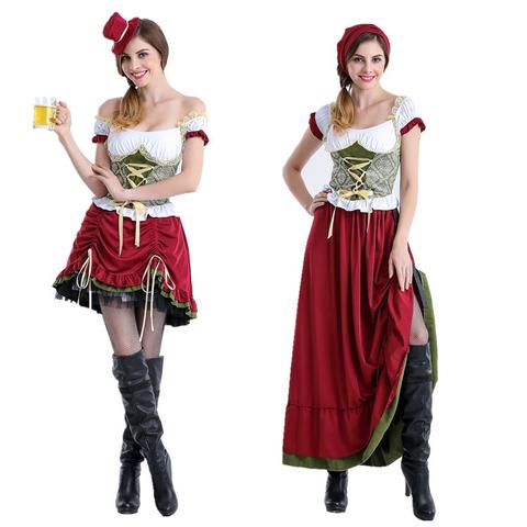 BFJFY Women Halloween Oktoberfest Beer Festival Cosplay Costume - BFJ Cosmart