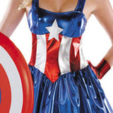 BFJFY Halloween Women Superhero Female Captain American Cosplay Outfit - BFJ Cosmart